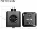 RZTK Power Cube 4 + 2xUSB-A + USB-C 20W