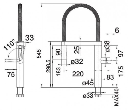 Чертеж с размерами