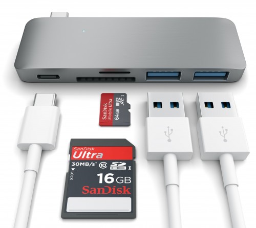 Satechi Type-C USB 3.0 Passthrough Hub