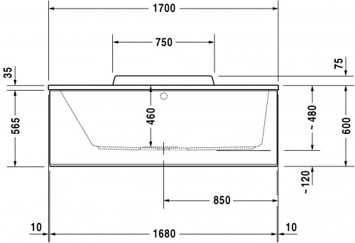 Duravit DuraStyle 170x75 New