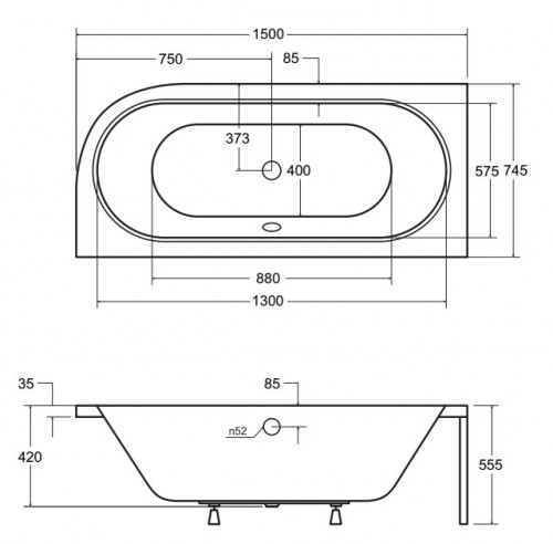 Besco Avita 150x75