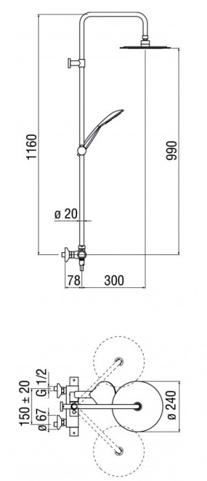 Nobili Rubinetterie Tea TE85330-60