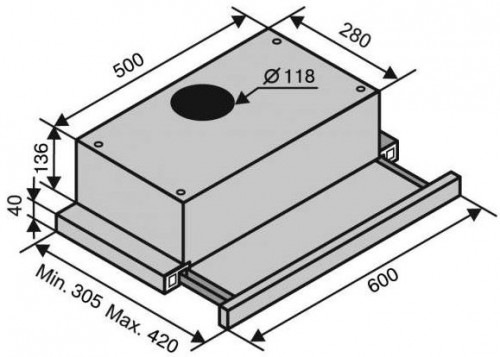 VENTOLUX Garda 60 BR 700 Slim