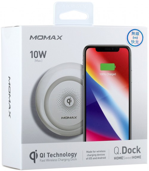 Упаковка Momax Q.Dock Wireless Charging Dock