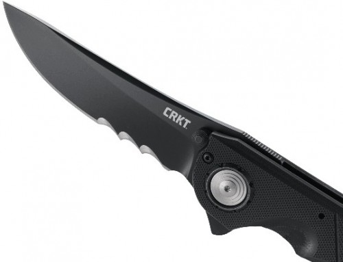 CRKT Seismic Black With Veff Serrations