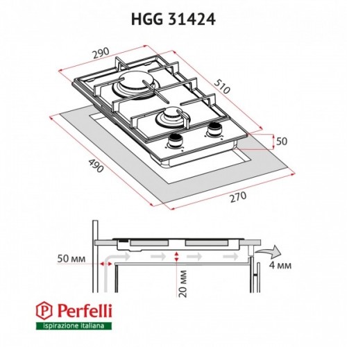 Perfelli HGG 31424 WH