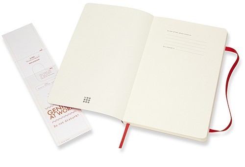 Moleskine Ruled Notebook Large Soft Red