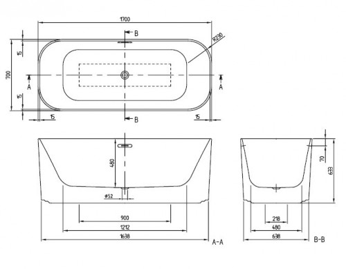 Villeroy & Boch Finion 170x70