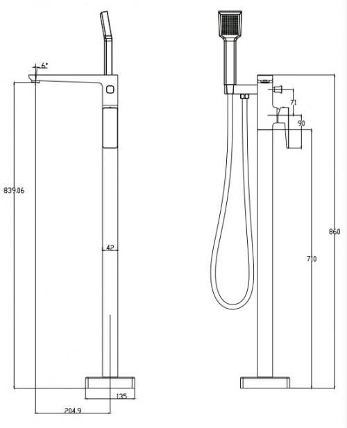 Omnires Parma PM7433BL