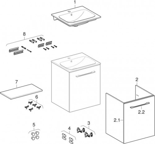 Geberit Selnova Square 55 501.248.00.1