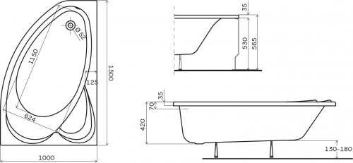 Kolo Supero Asym 150x100 5536000