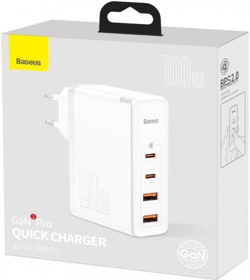 Упаковка BASEUS GaN2 Pro Quick Charger 2C+2U 100W