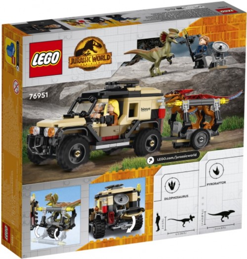 Lego Pyroraptor and Dilophosaurus Transport 76951