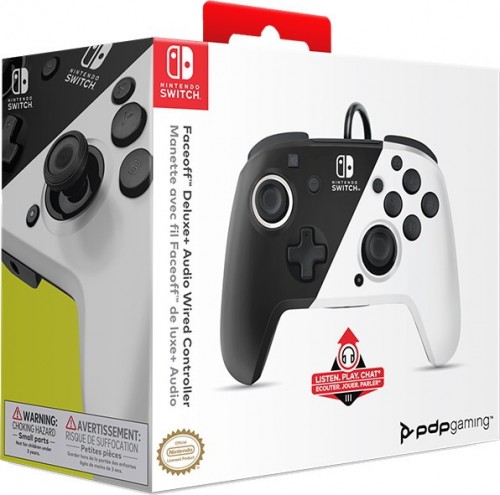 PDP Faceoff Deluxe+ Audio Wired Controller
