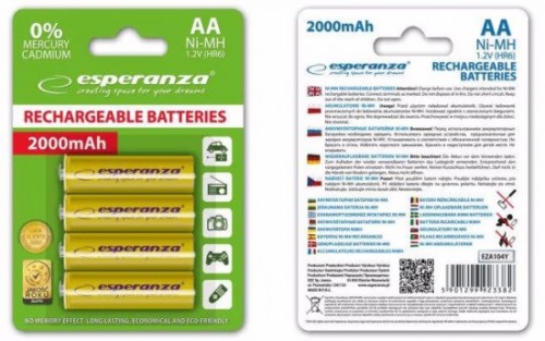 Esperanza 4xAA 2000 mAh