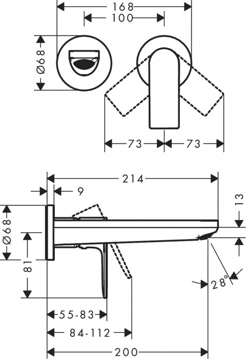 Hansgrohe Rebris E 72568000