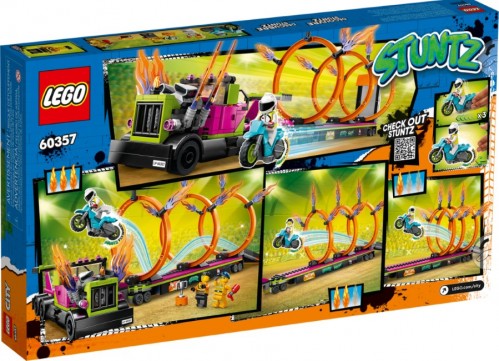 Lego Stunt Truck and Ring of Fire Challenge 60357