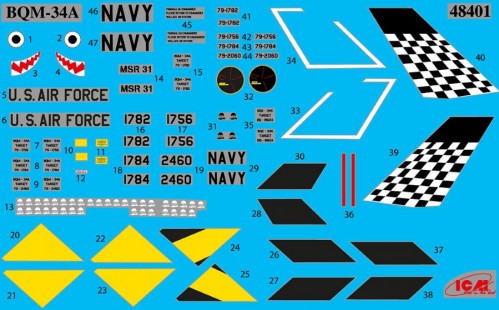 ICM BQM-34A (Q-2C) Firebee with Trailer (1:48)