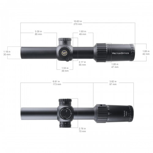 Vector Optics Taurus 1-6x24 SFP BDC