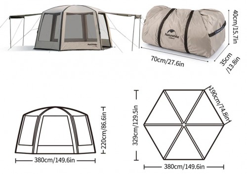 Naturehike Hexagonal Beach Tent