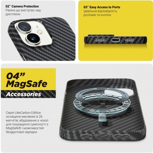 ArmorStandart LikeCarbon MagCase for iPhone 14 Plus