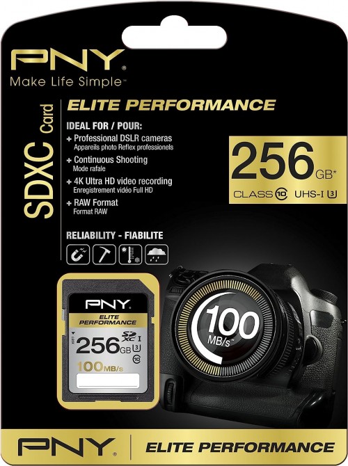 PNY Elite Performance SDXC 256Gb