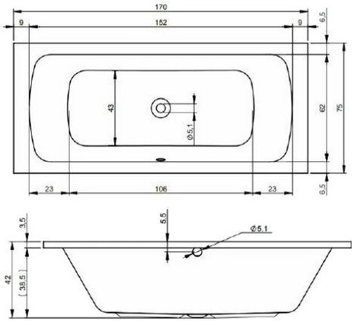 Devit Comfort 170x75 17075345