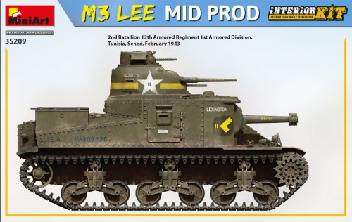 MiniArt M3 Lee Mid Prod Interior Kit (1:35)