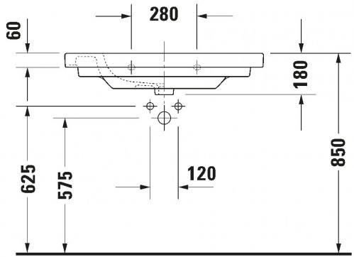 Duravit D-Code Med 03528500002