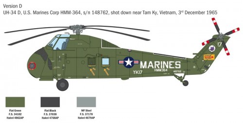 ITALERI H-34A Pirate /UH-34D U.S. Marines (1:48)