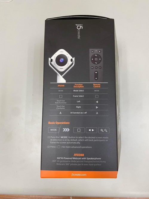 j5create 360° AI-Powered Webcam with Speakerphone