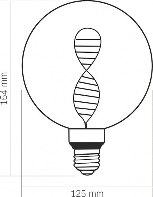 Videx Filament DNA-G125-A 3.5W 1800K E27