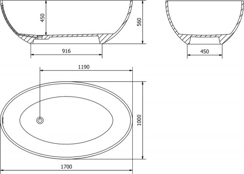 Mexen Prato 170x100 57251701000
