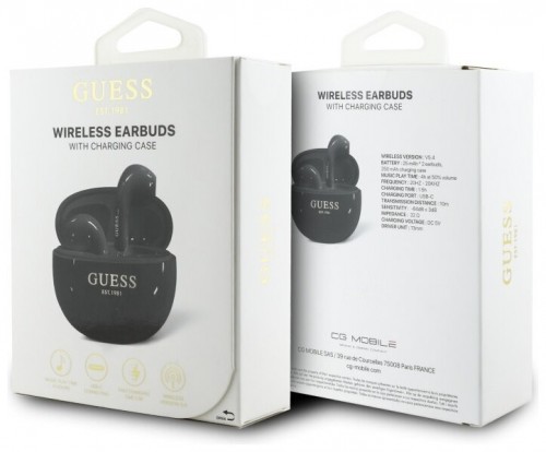 GUESS Glossy Effect Egg Shape Printed Classic Logo