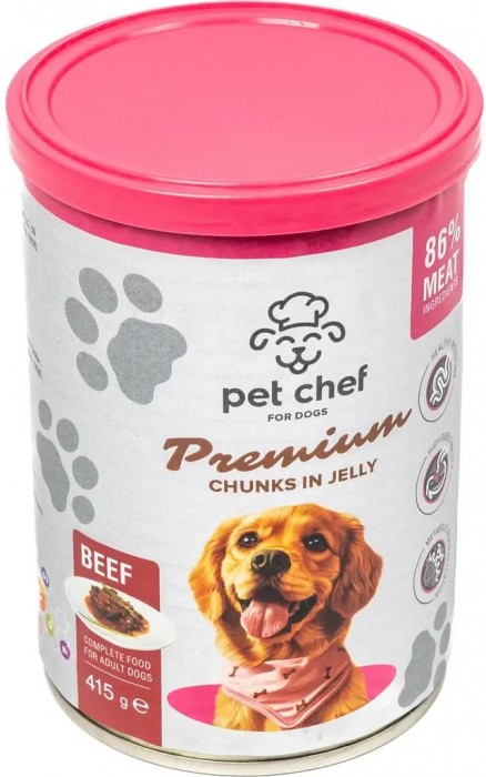 Pet Chef Premium Adult Beef 415 g