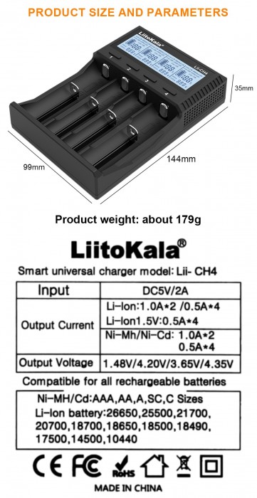 Liitokala Lii-CH4