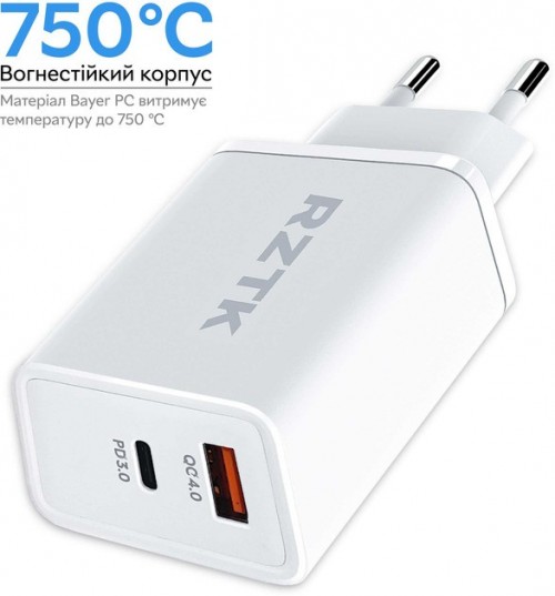 RZTK GaN2 65W USB-A + USB-C