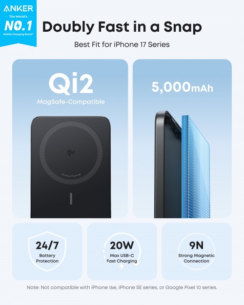 ANKER Nano Power Bank 5K MagGo Slim