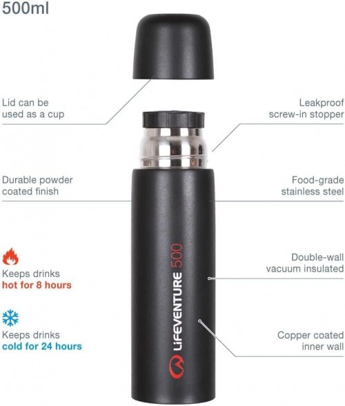 Lifeventure TiV Vacuum Flask 0.5 L
