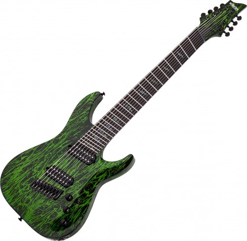 Schecter C-8 Multiscale Silver Mountain