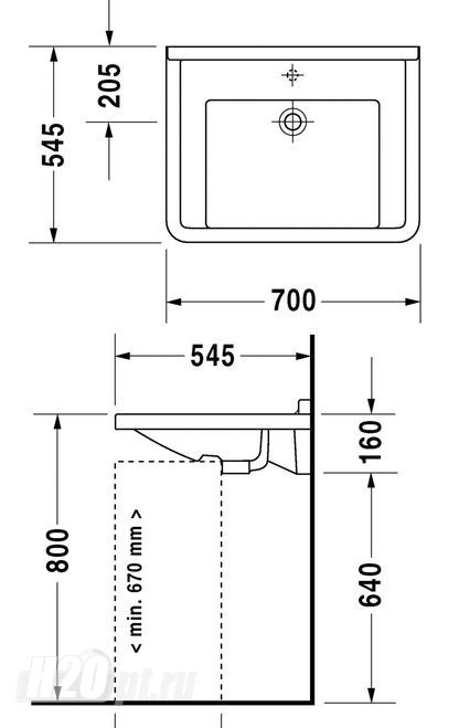 Чертеж с размерами