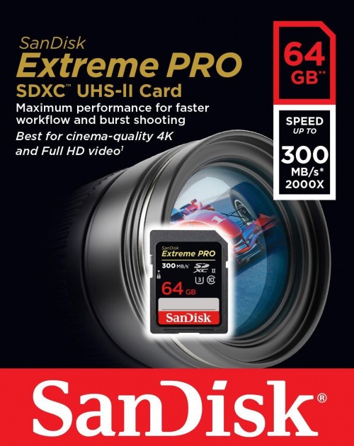 SanDisk Extreme Pro 2000x SDXC UHS-II