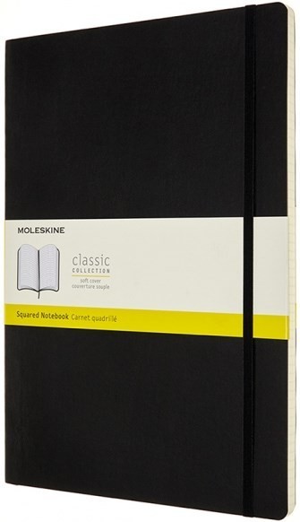 Moleskine Squared Notebook A4 Soft Black