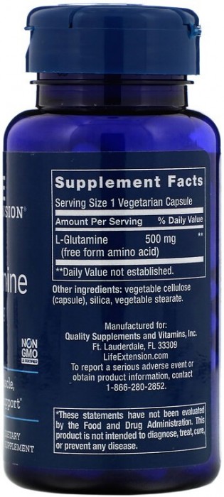 Life Extension L-Glutamine 500 mg