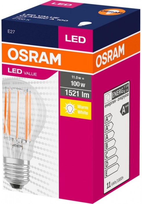 Osram LED Value A100 11W 2700K E27