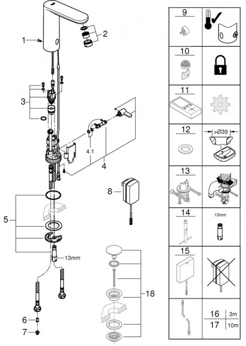 Grohe Eurosmart Cosmopolitan E 36421000