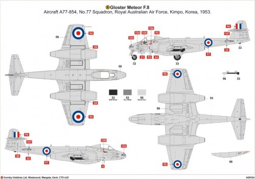 AIRFIX Gloster Meteor F.8 Korea (1:48)