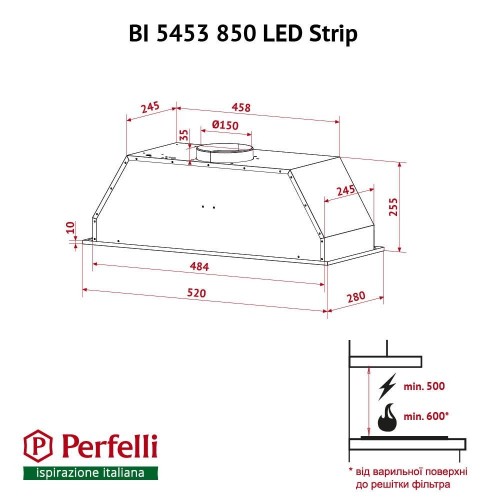 Perfelli BI 5453 BL 850 LED Strip