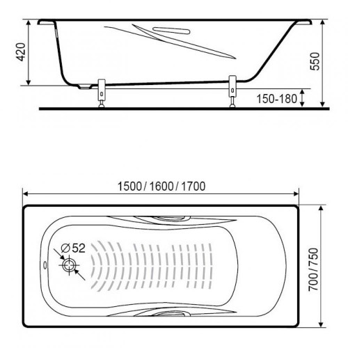 Roca Princess N 170x75 R