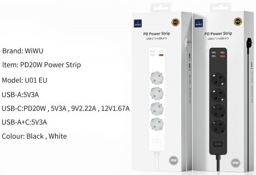 WiWU PD20W Power Strip